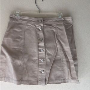 Button up khaki skirt